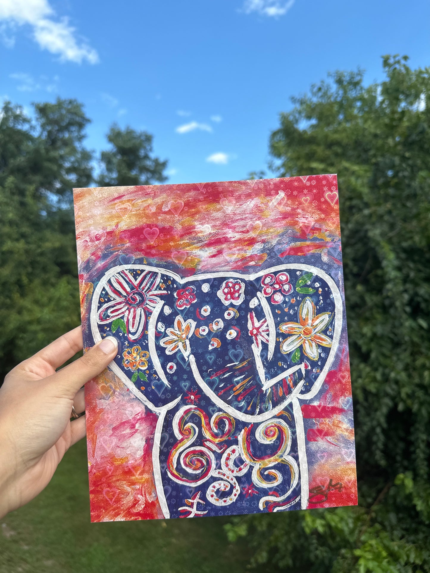 Groovy Elephant - Holographic Print