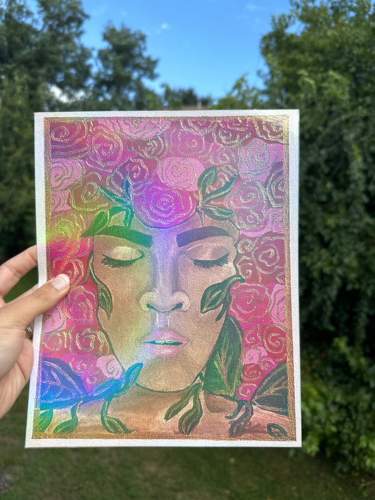 Floral Bliss - Holographic Print