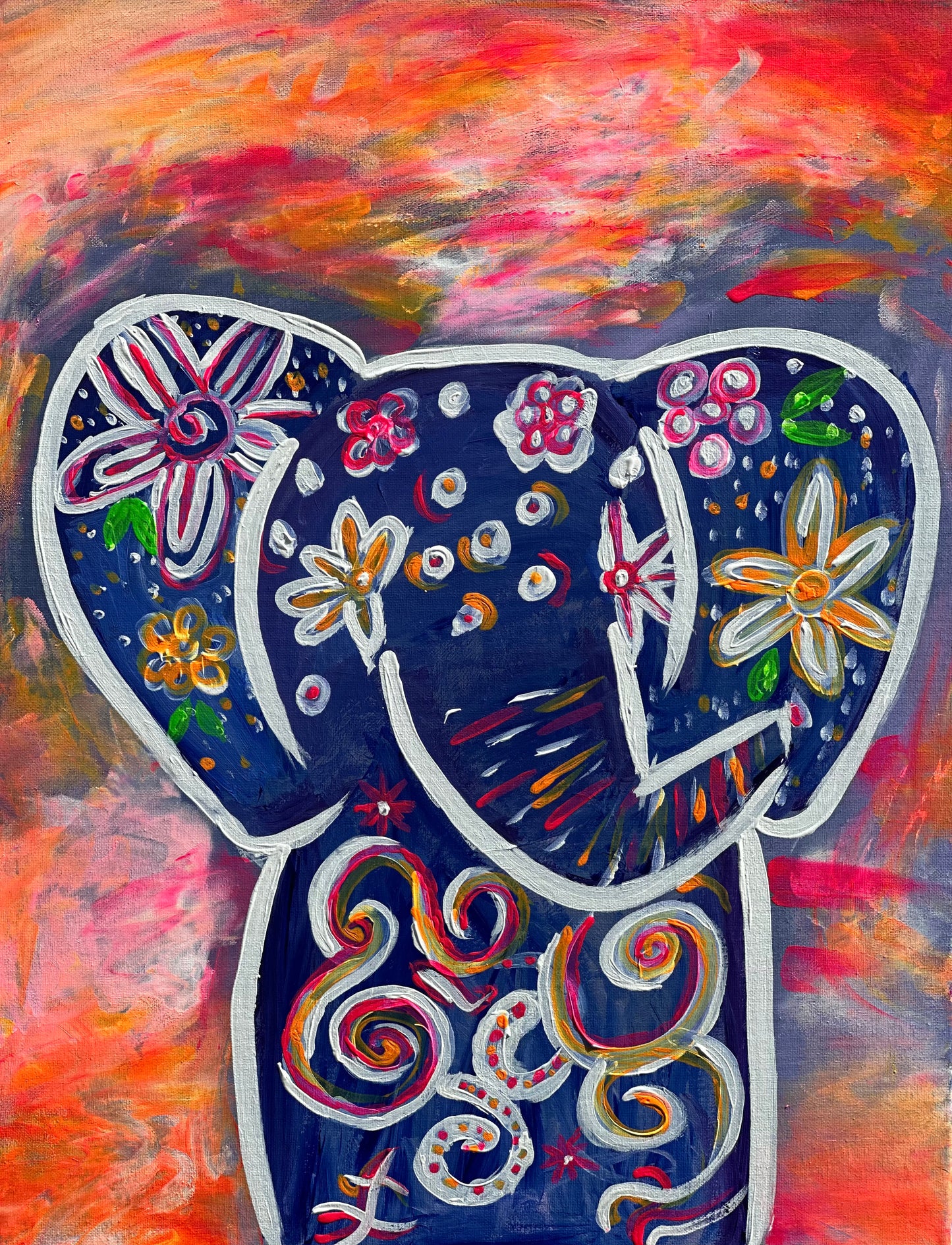 Groovy Elephant - Holographic Print